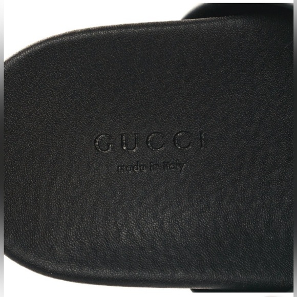 CONSIGNED-
GUCCI Nylon Web Womens Slide Sandals 37 (7) Black Green Red - Picture 7 of 9